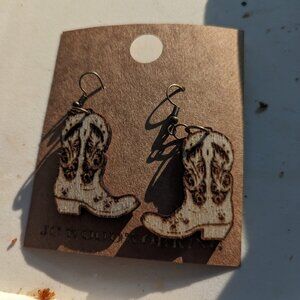 Custom laser engraved earrings